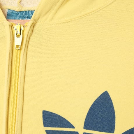 70s-80s Vintage adidas Hoodie Yellow x Navy