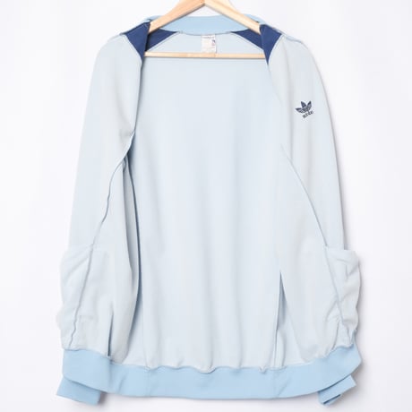 70-80s Vintage adidas Ventex ATP Track Jacket Light Blue × Navy (Made in France)2