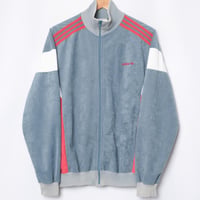 70-80s Vintage adidas Ventex Track Jacket Model Challenger Blue Gray × Red (Made in France)