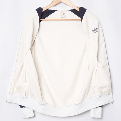 70-80s Vintage adidas Ventex ATP Track Jacket White × Navy（Made in France）