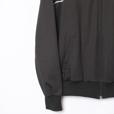 70-80s Vintage adidas Ventex Track Jacket Black × Light Gray × Colorful Lines (Made in France)