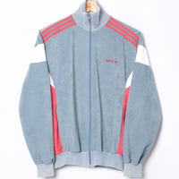 80s Vintage adidas Ventex Track Jacket Model Challenger Blue Gray × White (Made in France)