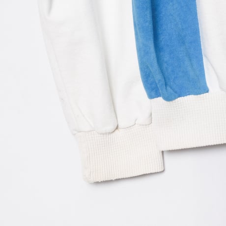70-80s Vintage adidas Ventex Track Jacket Model Challenger White × Light Blue (Made in France)