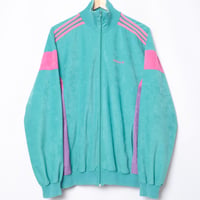 80s Vintage adidas Ventex Track Jacket Model Challenger Green × Purple (Made in France)