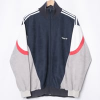 80s Vintage adidas Track Jacket Navy× Gray（Made in France）