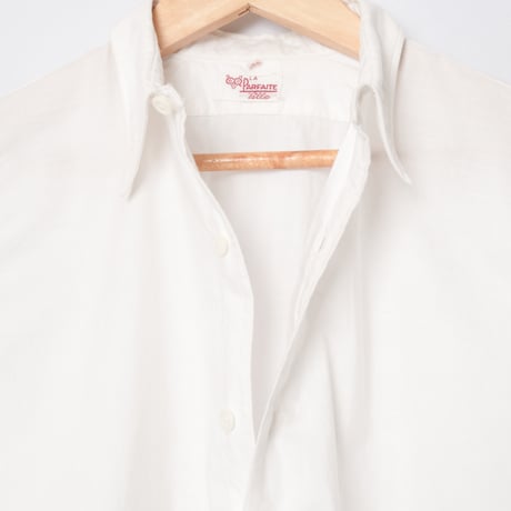 30-40s France Vintage LA PARFAITE White Shirt