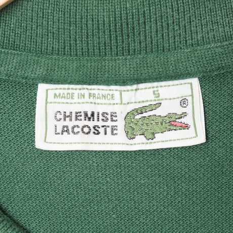 70-80s LACOSTE Polo Green（Made in France）