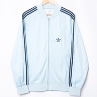 70-80s Vintage adidas Ventex ATP Track Jacket Light Blue (Made in France)