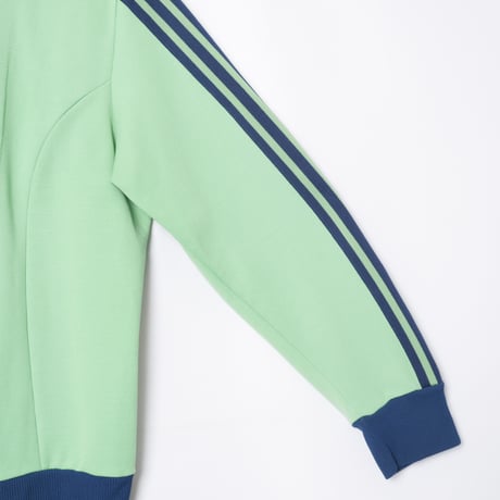 70-80s Vintage adidas Track Jacket Light Green × Navy (Made in West Germany)