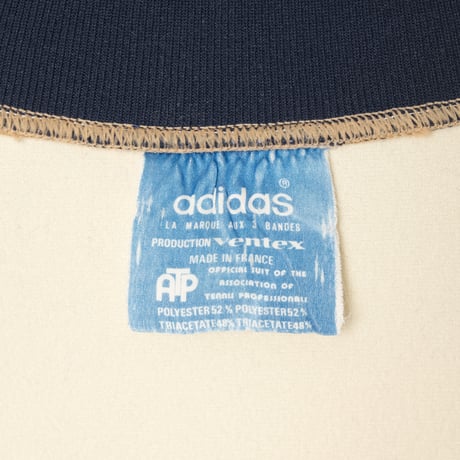70s Vintage adidas ATP Ivory × Navy Track Jacket（Made in France）