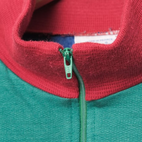 80s Vintage adidas Ventex Half Zip Red × Blue × Green (Made in France)