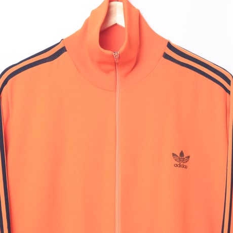 70s Vintage adidas Ventex Track Jacket Orange × Navy (Made in France)