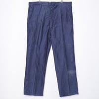 40s France Vintage OKOK Blue Moleskin Work Trousers