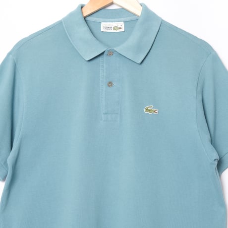 70-80s LACOSTE Polo Blue Gray（Made in France）