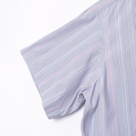 90s Turnbull&Asser Sea Island Cotton Striped Half Sleeve shirt（Made in England）