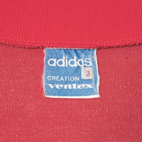 60s Vintage Ventex adidas Track Jacket Early World Mark Red (Made in France)
