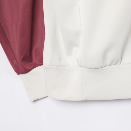 70-80s Vintage adidas Ventex ATP Light Gray × Bordeaux Track Jacket (Made in France)
