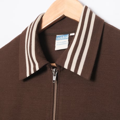 70s Vintage adidas Knit Jacket Brown