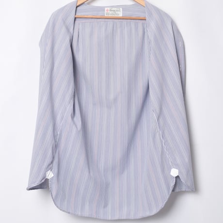 90s Turnbull&Asser Sea Island Cotton Striped Half Sleeve shirt（Made in England）
