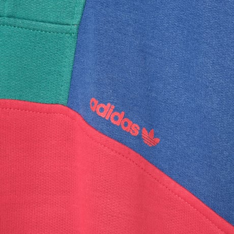 80s Vintage adidas Ventex Half Zip Red × Blue × Green (Made in France)