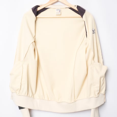 70-80s Vintage adidas Ventex ATP Track Jacket Ivory × Black (Made in France)