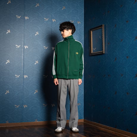 60s Vintage adidas Track Jacket Late World Mark Green (Made in France)