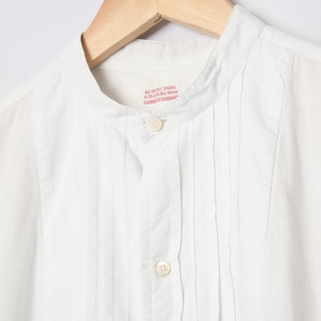 -30s France Vintage AU PETIT PARIS Cotton Dress Shirt