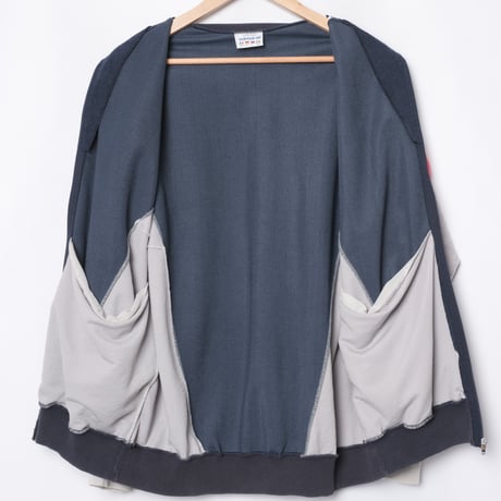 80s Vintage adidas Track Jacket Navy× Gray（Made in France）