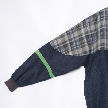 80s Vintage adidas Ventex Track Jacket Navy × Checked (Made in France)