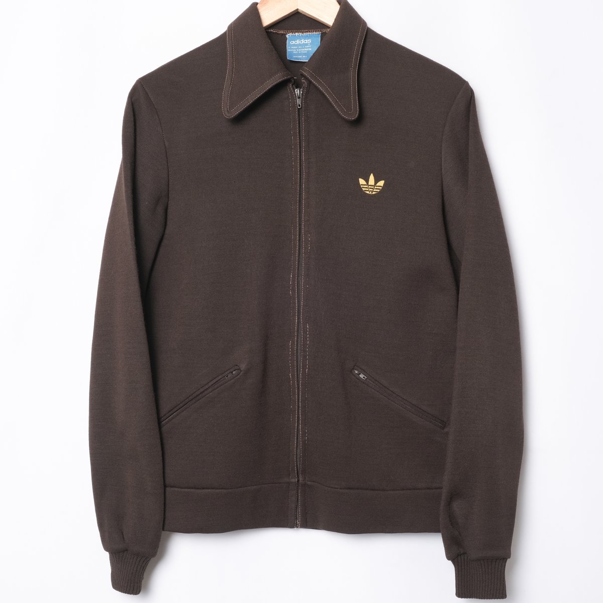 70s Vintage adidas Ventex Knit Jacket Brown (Ma