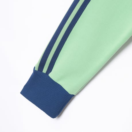 70-80s Vintage adidas Track Jacket Light Green × Navy (Made in West Germany)
