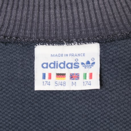 80s Vintage adidas Track Jacket Navy× Gray（Made in France）