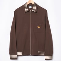 70s Vintage adidas Knit Jacket Brown