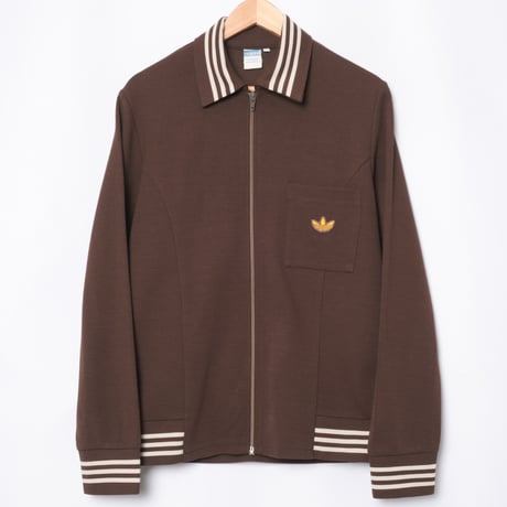70s Vintage adidas Knit Jacket Brown
