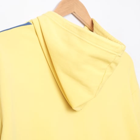 70s-80s Vintage adidas Hoodie Yellow x Navy
