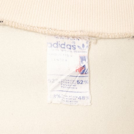70-80s Vintage adidas Ventex ATP Track Jacket Ivory × Black H.ANDERSSON PLÅT AB（Made in France）