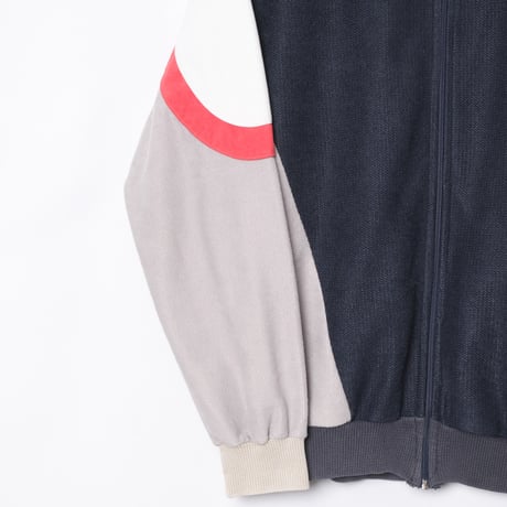 80s Vintage adidas Track Jacket Navy× Gray（Made in France）