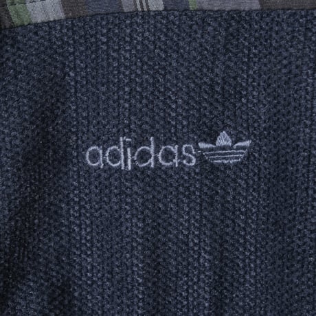 80s Vintage adidas Ventex Track Jacket Navy × Checked (Made in France)