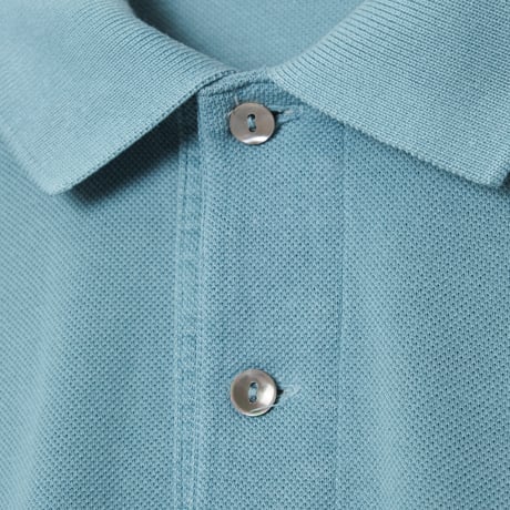 70-80s LACOSTE Polo Blue Gray（Made in France）