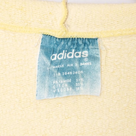 70s-80s Vintage adidas Hoodie Yellow x Navy