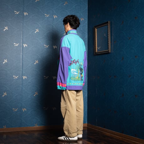80s Vintage adidas Nylon Half Zip Surf (Made in France)