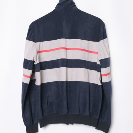 70-80s Vintage adidas Ventex Velours Track Jacket Navy (Made in France)