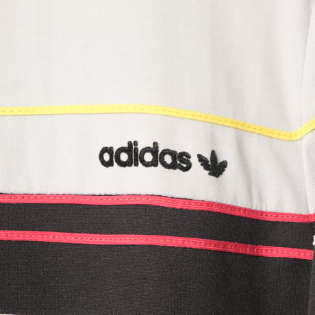 70-80s Vintage adidas Ventex Track Jacket Black × Light Gray × Colorful Lines (Made in France)