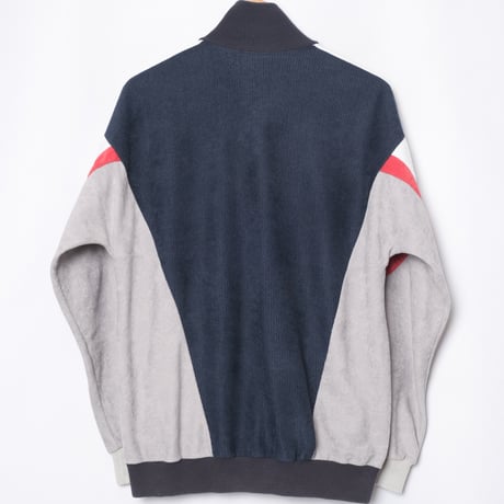 80s Vintage adidas Track Jacket Navy× Gray（Made in France）