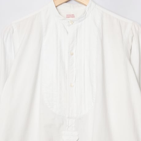 -30s France Vintage AU PETIT PARIS Cotton Dress Shirt