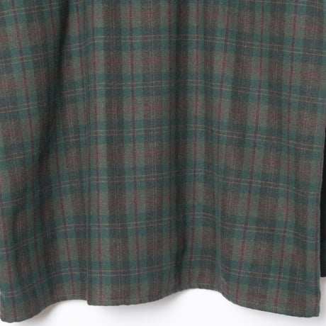 50-60s France Vintage la Paimpolaise Wool Acryl Checked Shirt