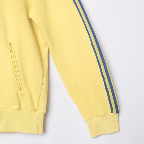 70s-80s Vintage adidas Hoodie Yellow x Navy