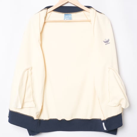 70s Vintage adidas ATP Ivory × Navy Track Jacket（Made in France）