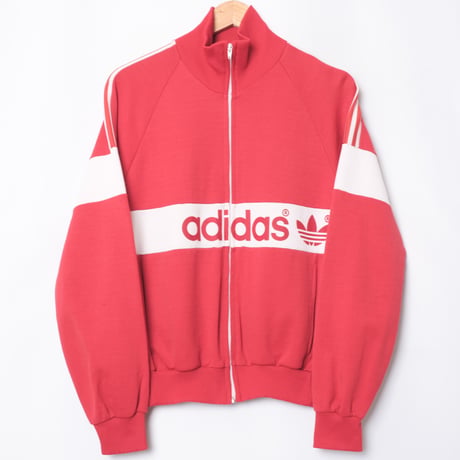 80s Vintage adidas Ventex Track Jacket Red（Made in Romania)