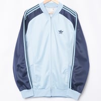 70-80s Vintage adidas Ventex ATP Track Jacket Light Blue × Navy (Made in France)2